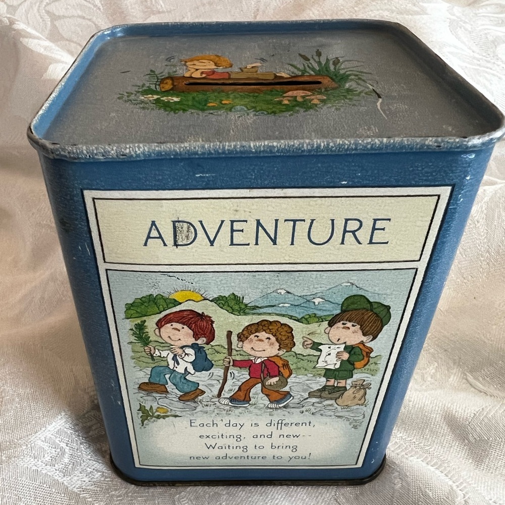 USA made, vintage Hallmark Coin Bank